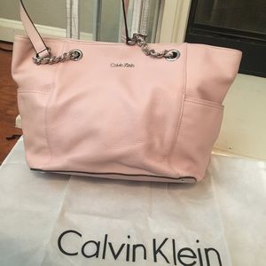 Pink Calvin Klein Hayden Purse and Dust Bag